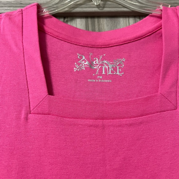 Hot Pink Tank Top by 2 a Tee Sz PM - Picture 6 of 9
